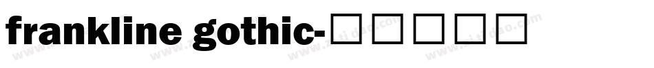 frankline gothic字体转换